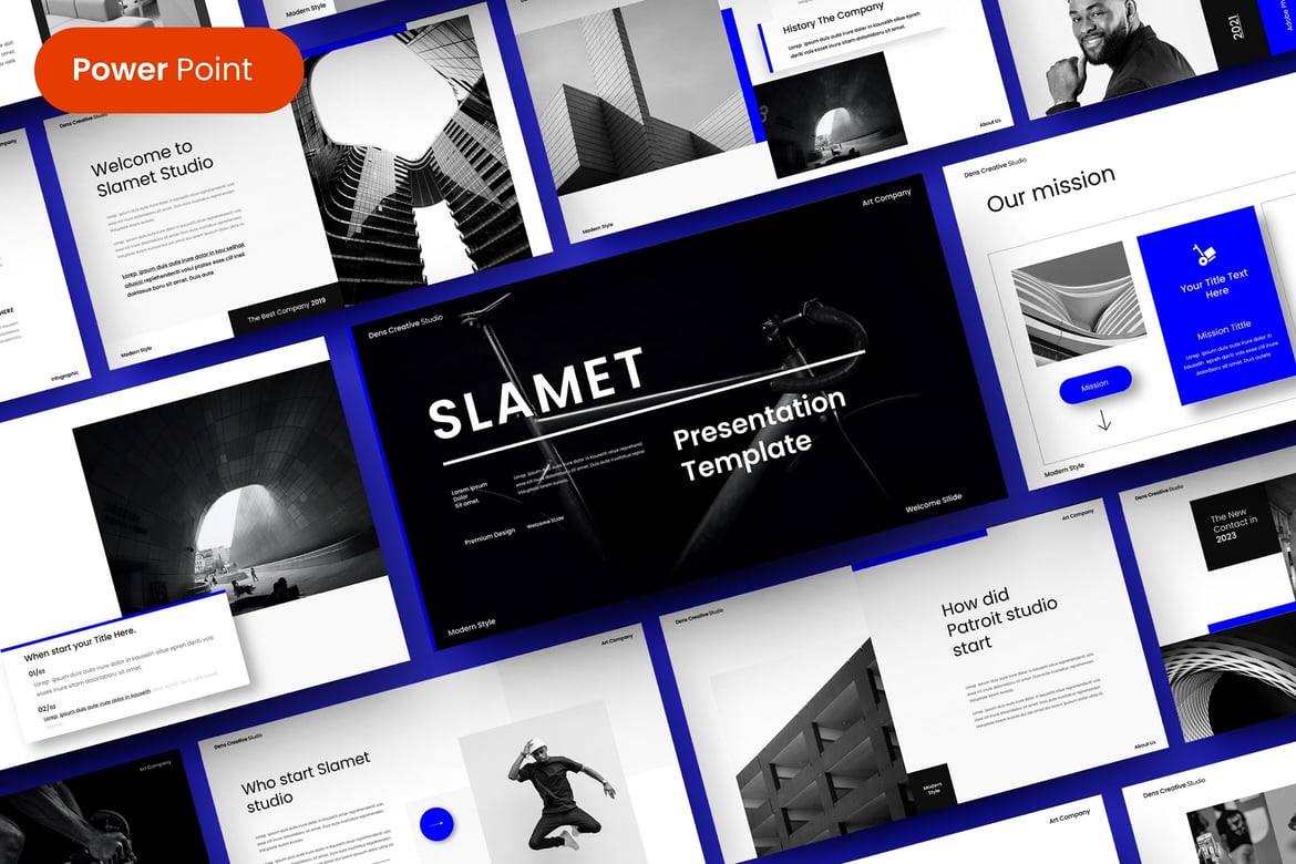 Slamet – Template PowerPoint Bisnis yang Menarik