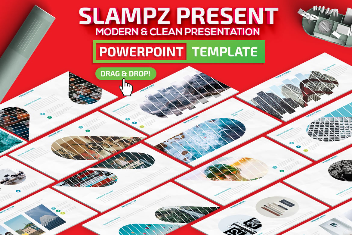 Template Presentasi PowerPoint Slampz yang Menarik dan Animatif