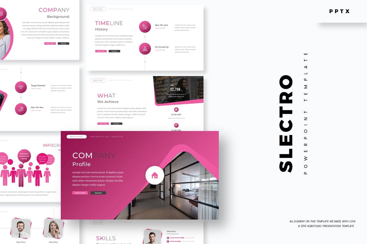 Slectro - Template Powerpoint Serbaguna yang Menarik