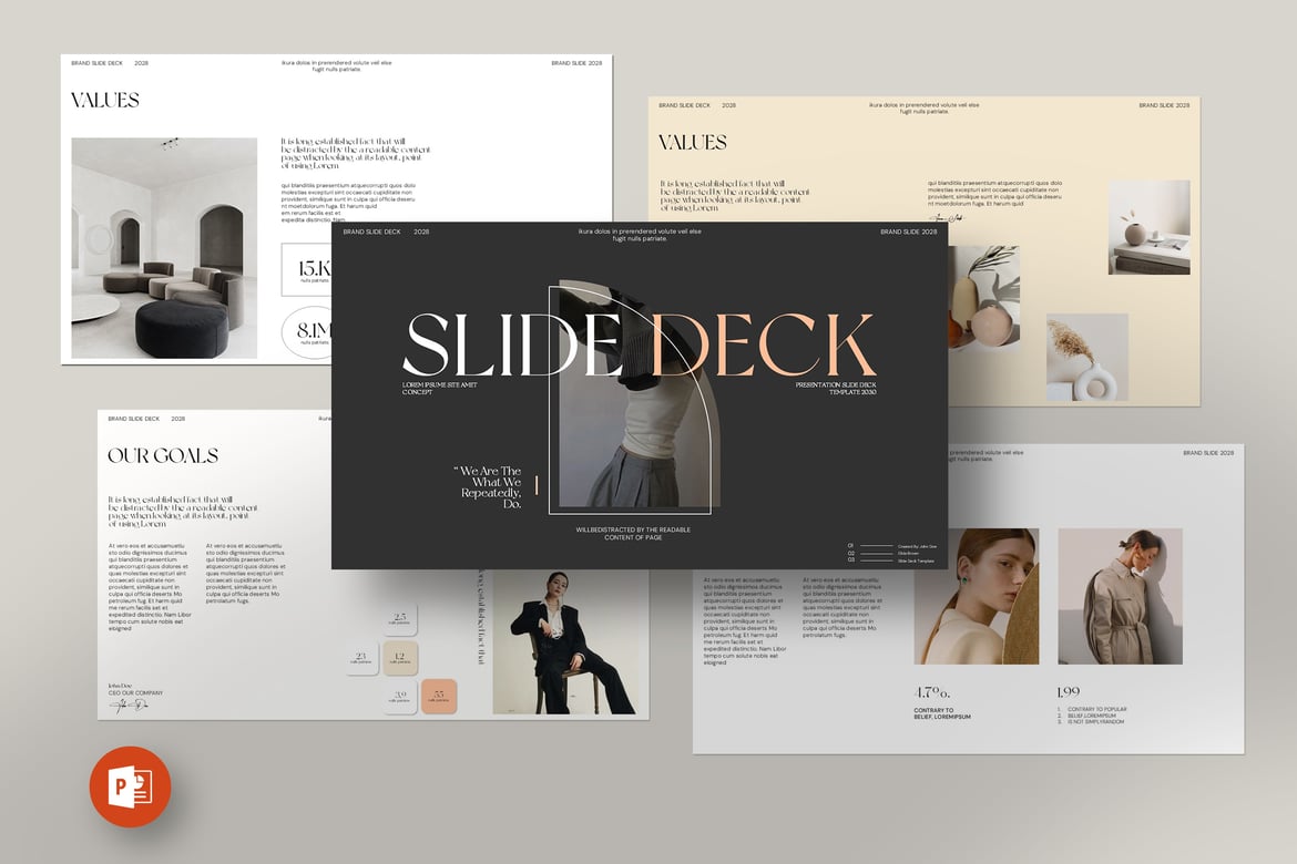 Template Presentasi PowerPoint Slide Deck yang Profesional