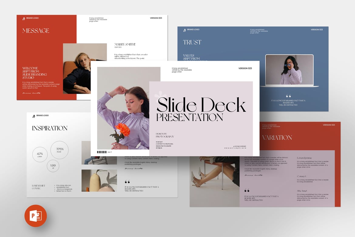 Template Presentasi PowerPoint Slide Deck yang Menarik