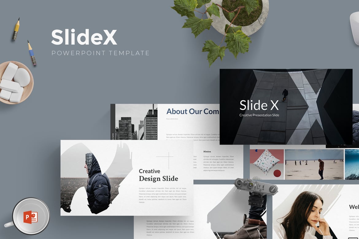 Template Powerpoint Slide X - Solusi Presentasi Anda