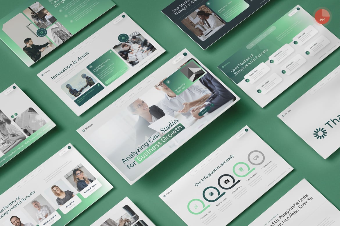 Template Presentasi Case Study - Slidecase yang Menarik