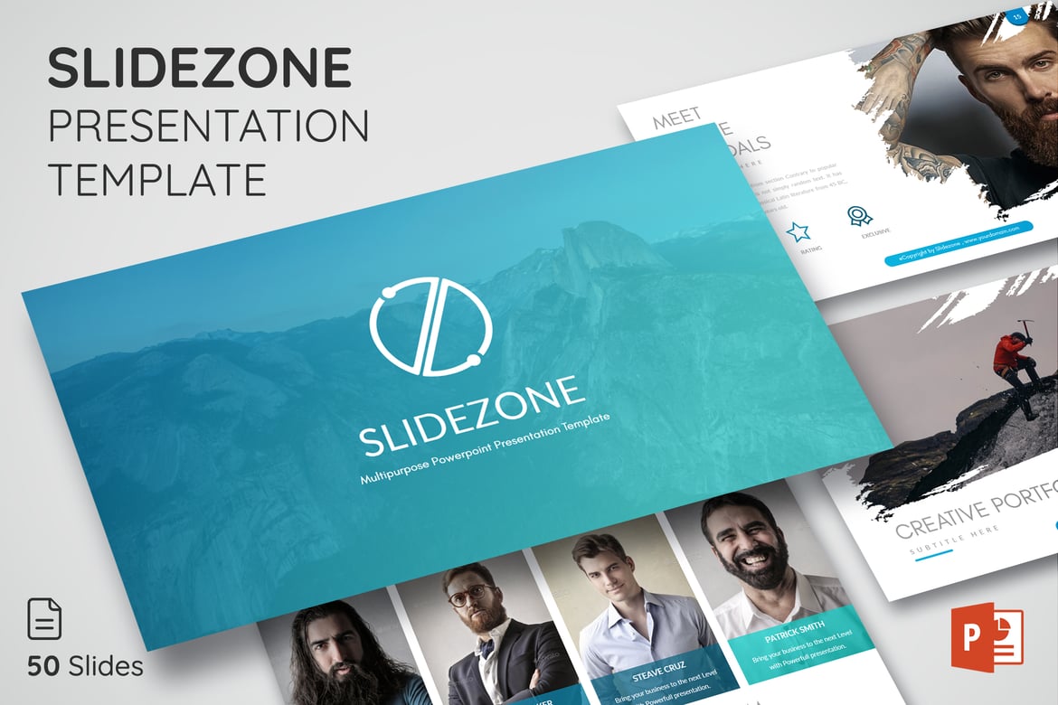 Template Presentasi PowerPoint SLIDEZONE yang Modern dan Profesional