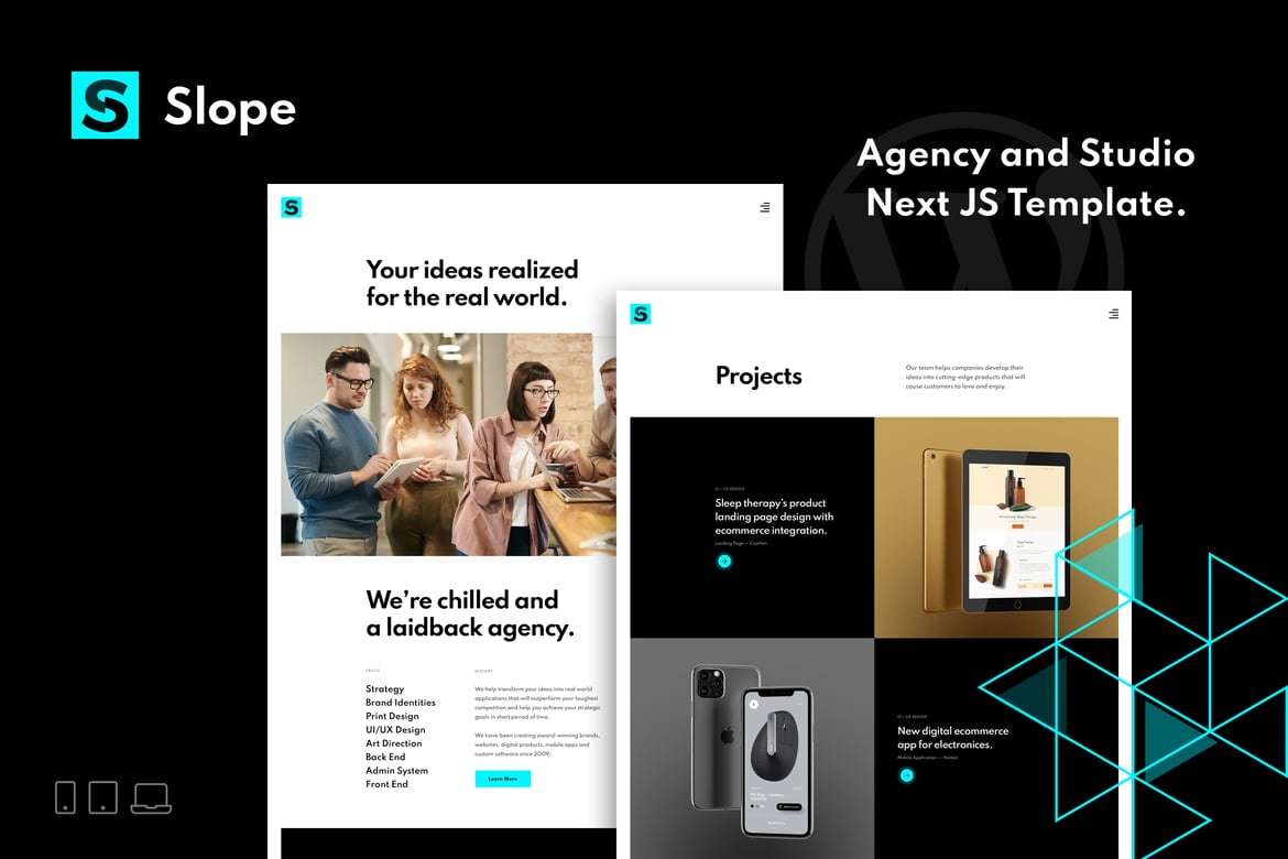 Slope – Template Website NextJS Responsif untuk Agensi & Studio Modern