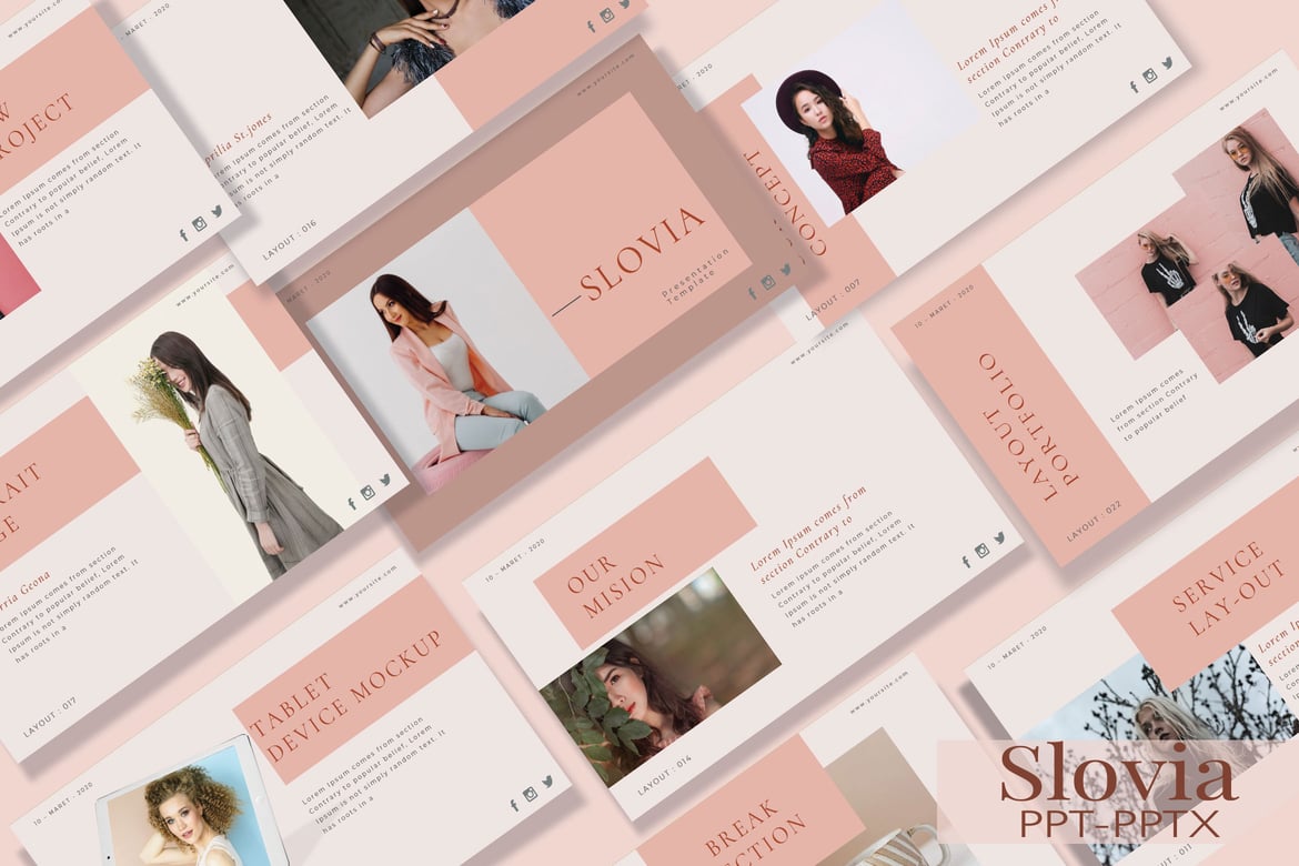 SLOVIA - Template Presentasi PowerPoint yang Trendy dan Serbaguna