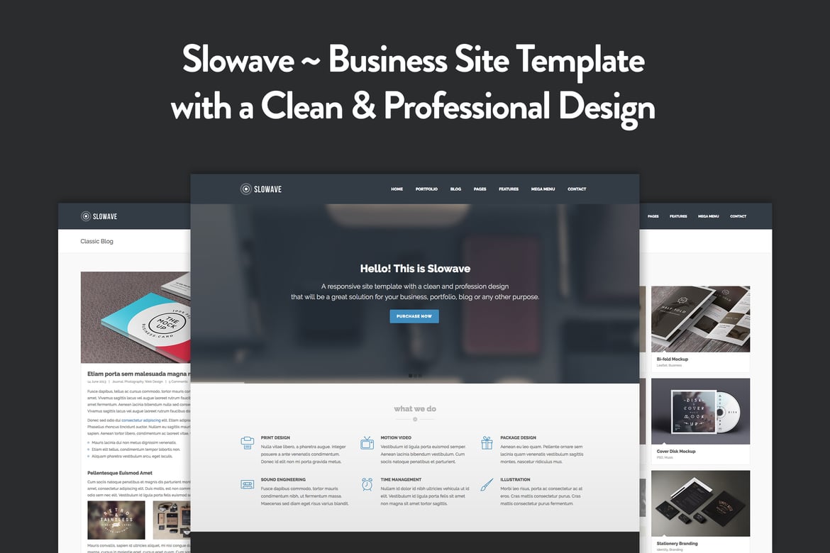 Slowave - Template Website HTML5 Responsif Serbaguna