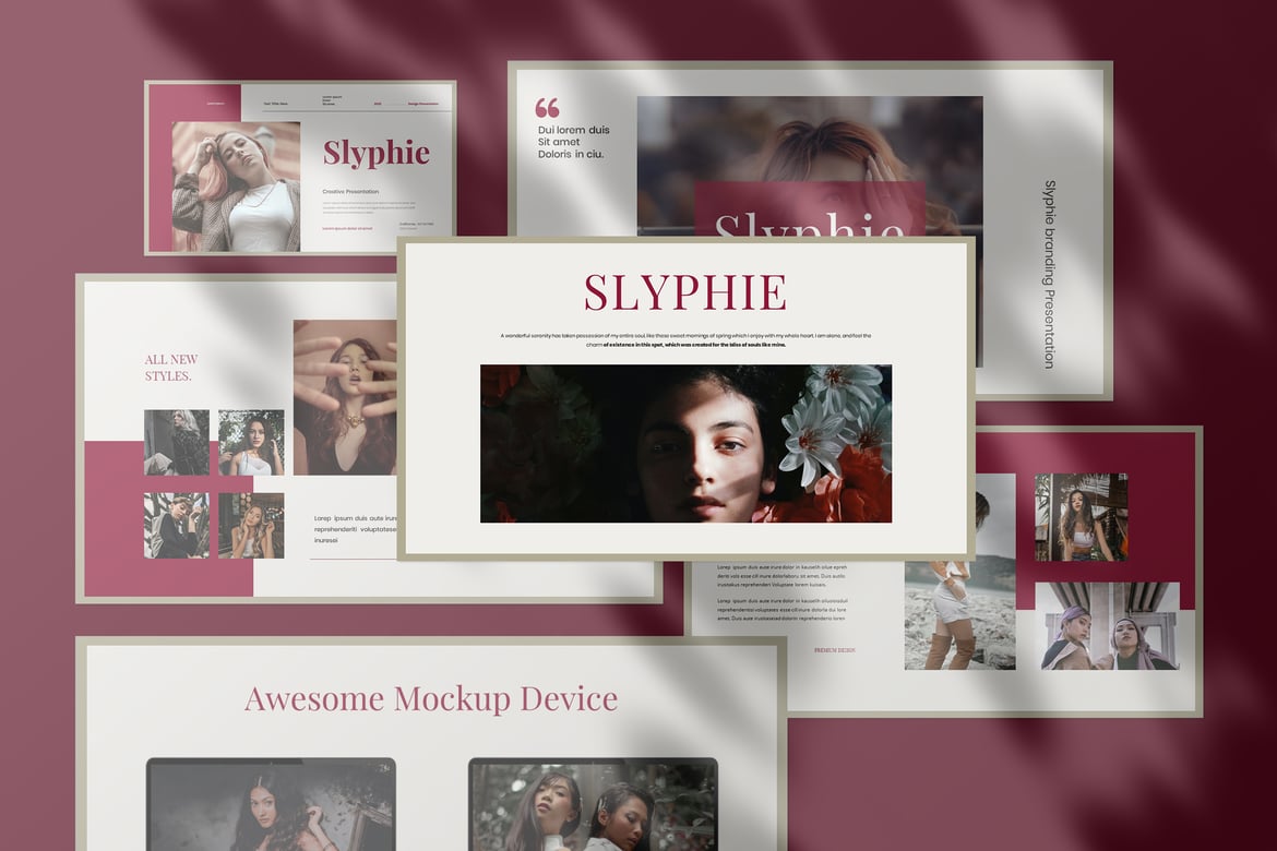 Template Presentasi Bisnis Slyphie yang Menarik dan Profesional