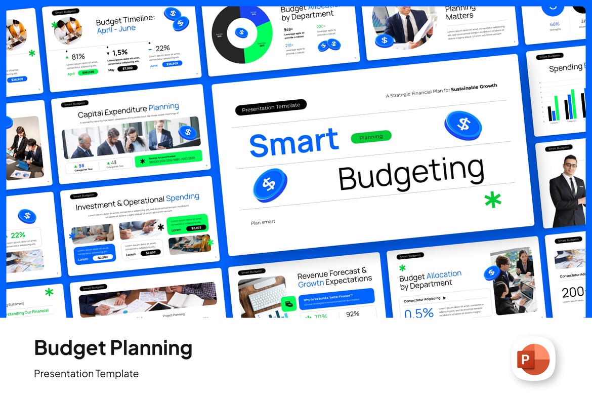 Template Presentasi Anggaran Cerdas yang Menarik