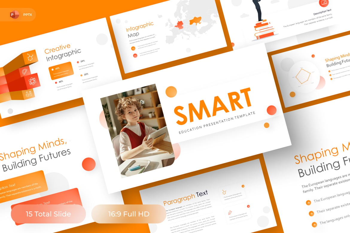 Template PowerPoint Pendidikan yang Cerdas dan Menarik