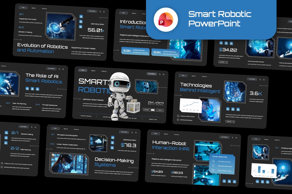 Template Presentasi PowerPoint Cerdas dan Modern