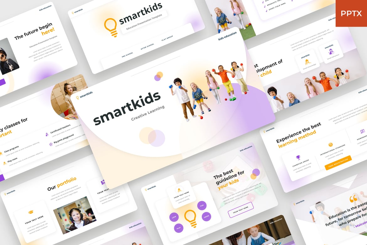 Template Presentasi Edukasi Anak Yang Cerdas - Smartkids