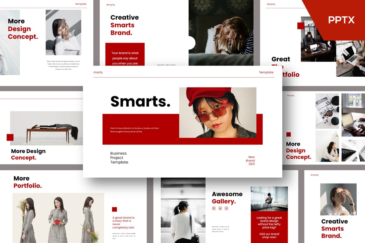 Template PowerPoint Smarts - Presentasi Menarik dan Profesional