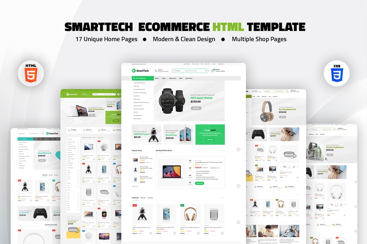 SmartTech – Template Website eCommerce Elektronik Modern