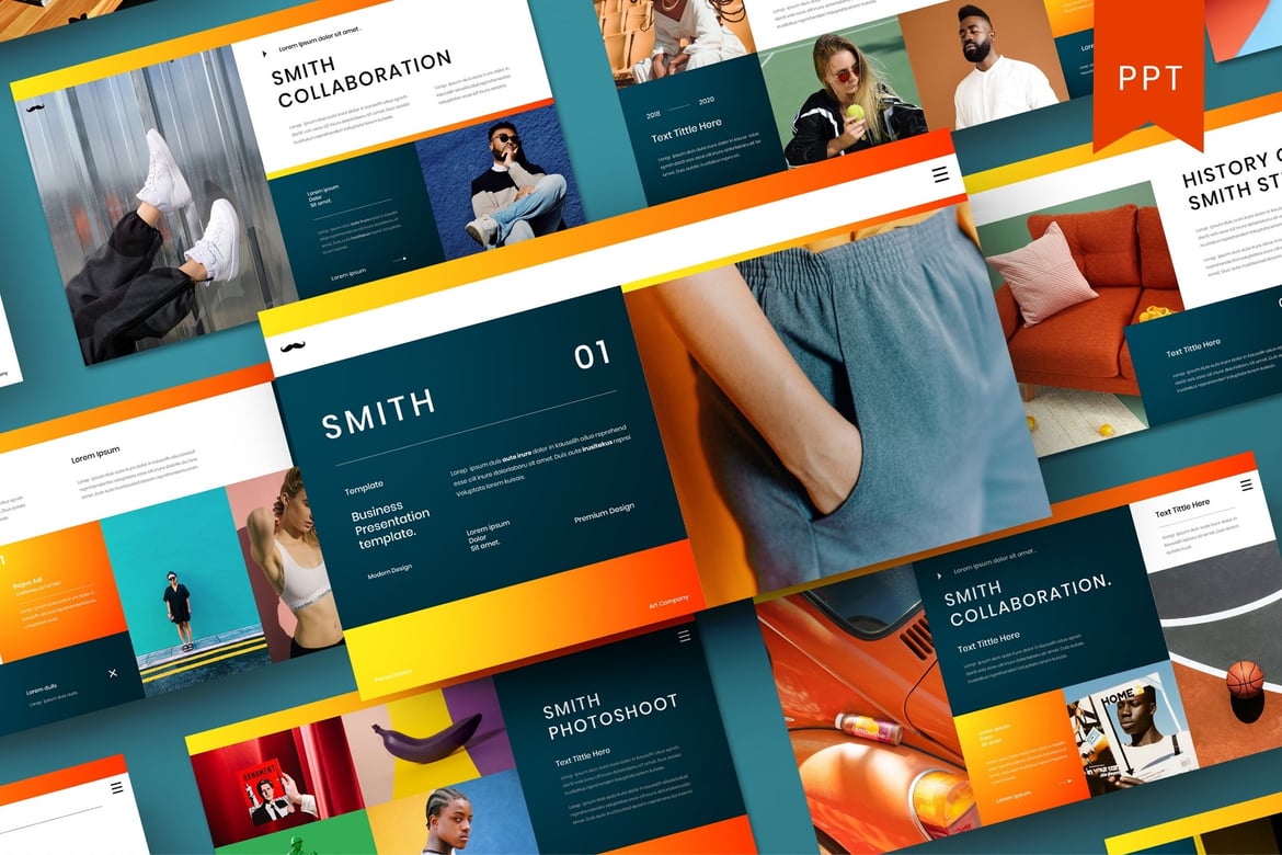 Template Presentasi Bisnis Smith – PowerPoint yang Menarik