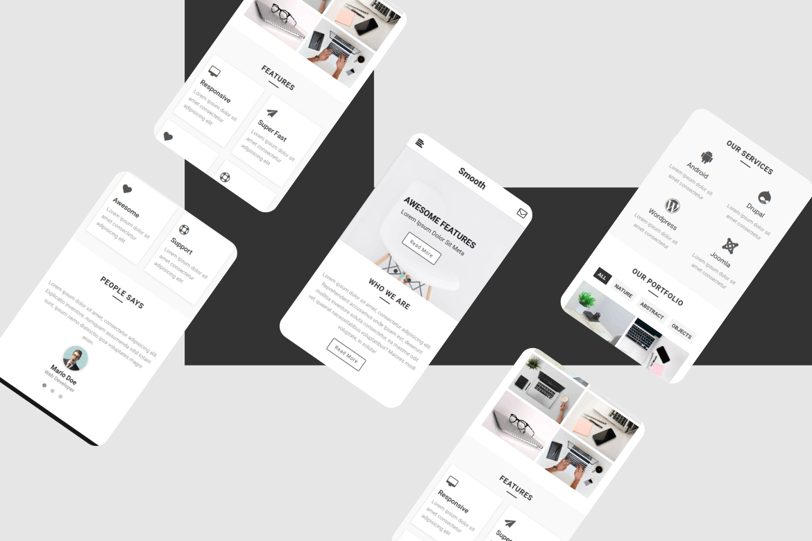 Template Website Mobile Smooth: Desain Modern dan Responsif