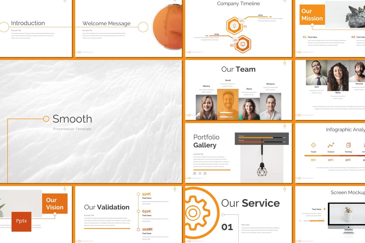 Template Presentasi PowerPoint Smooth yang Minimalis dan Kreatif