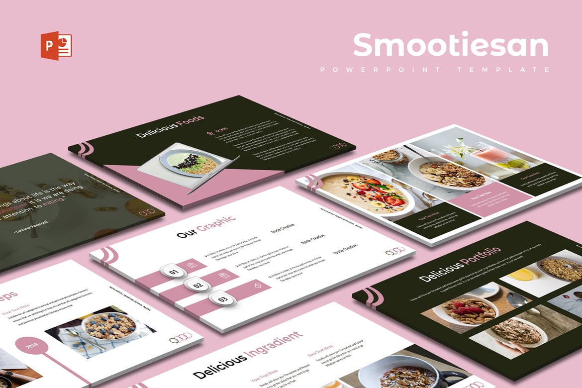 Smootiesan - Template Powerpoint Serbaguna yang Menarik