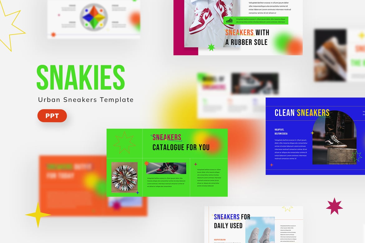 Template Presentasi PowerPoint Snakies yang Menarik dan Mudah Digunakan