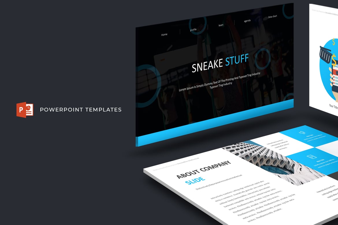 Sneake - Template Powerpoint Serbaguna untuk Presentasi Anda