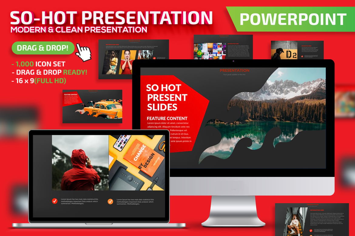 Template Presentasi PowerPoint So-Hot yang Menarik