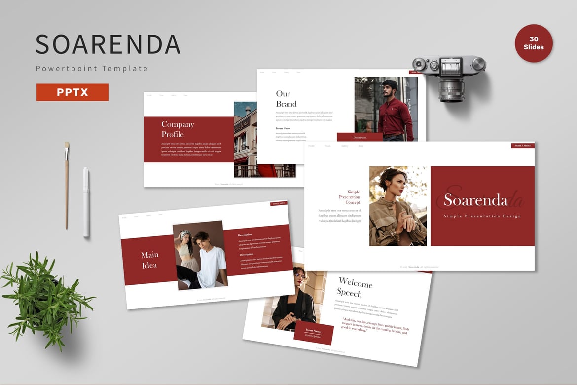 Soarenda - Template Powerpoint Profesional