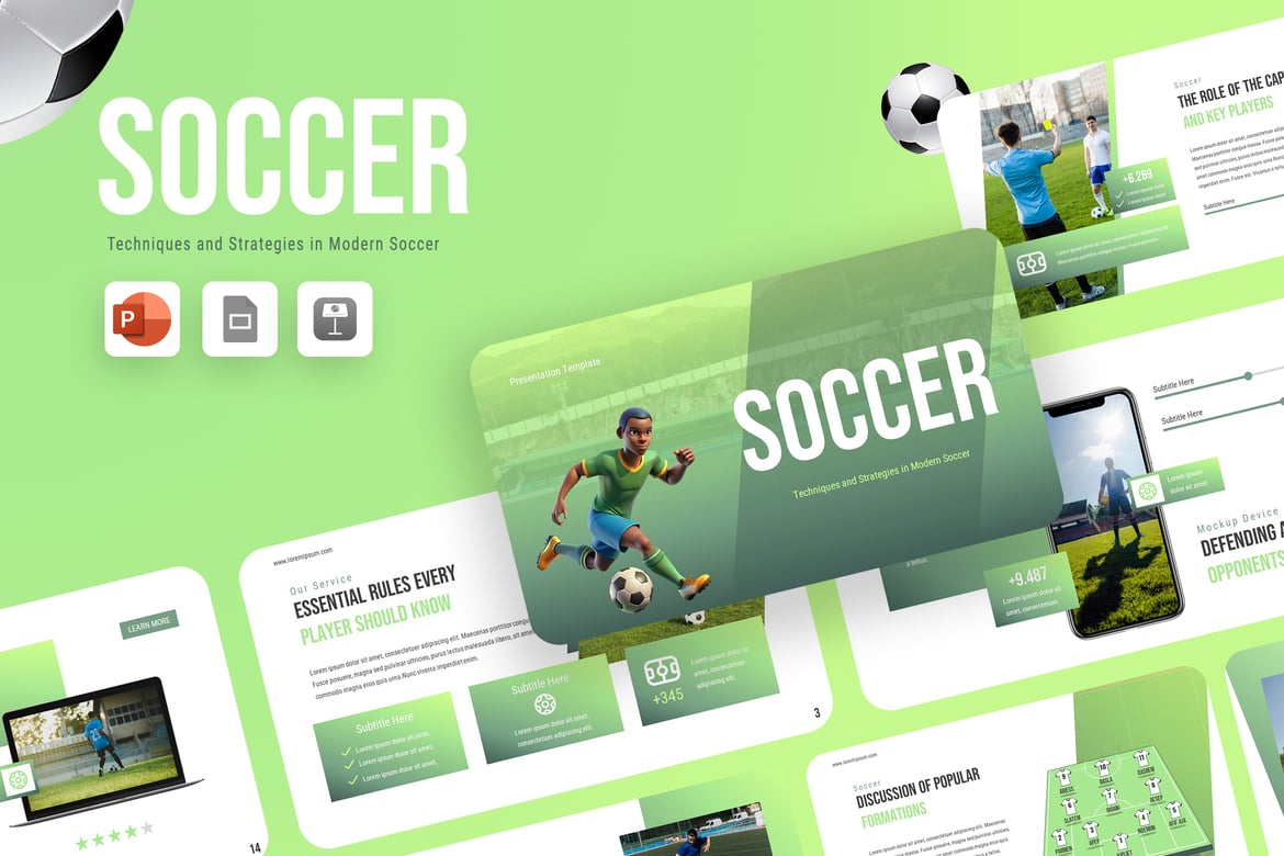 Template Powerpoint Sepak Bola - Desain Profesional untuk Presentasi Anda