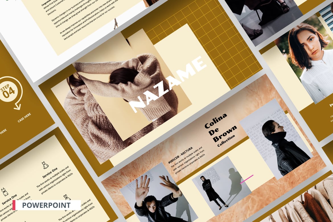 Template PowerPoint Fashion untuk Social Commerce yang Menarik