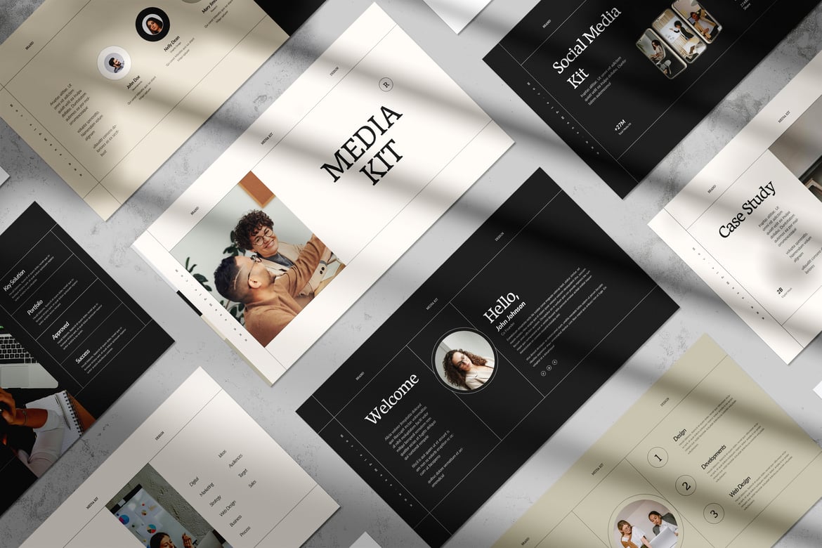 Template Presentasi Media Sosial PowerPoint yang Menarik