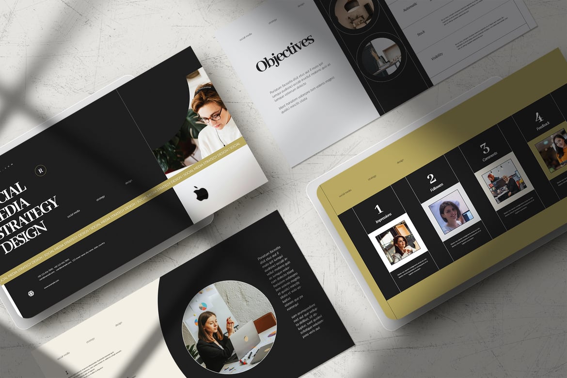 Template PowerPoint Media Kit yang Menarik dan Profesional