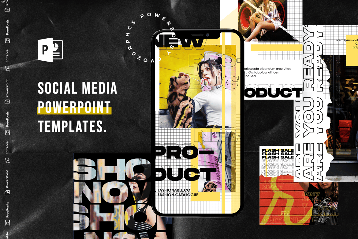 Template PowerPoint Kreatif untuk Media Sosial
