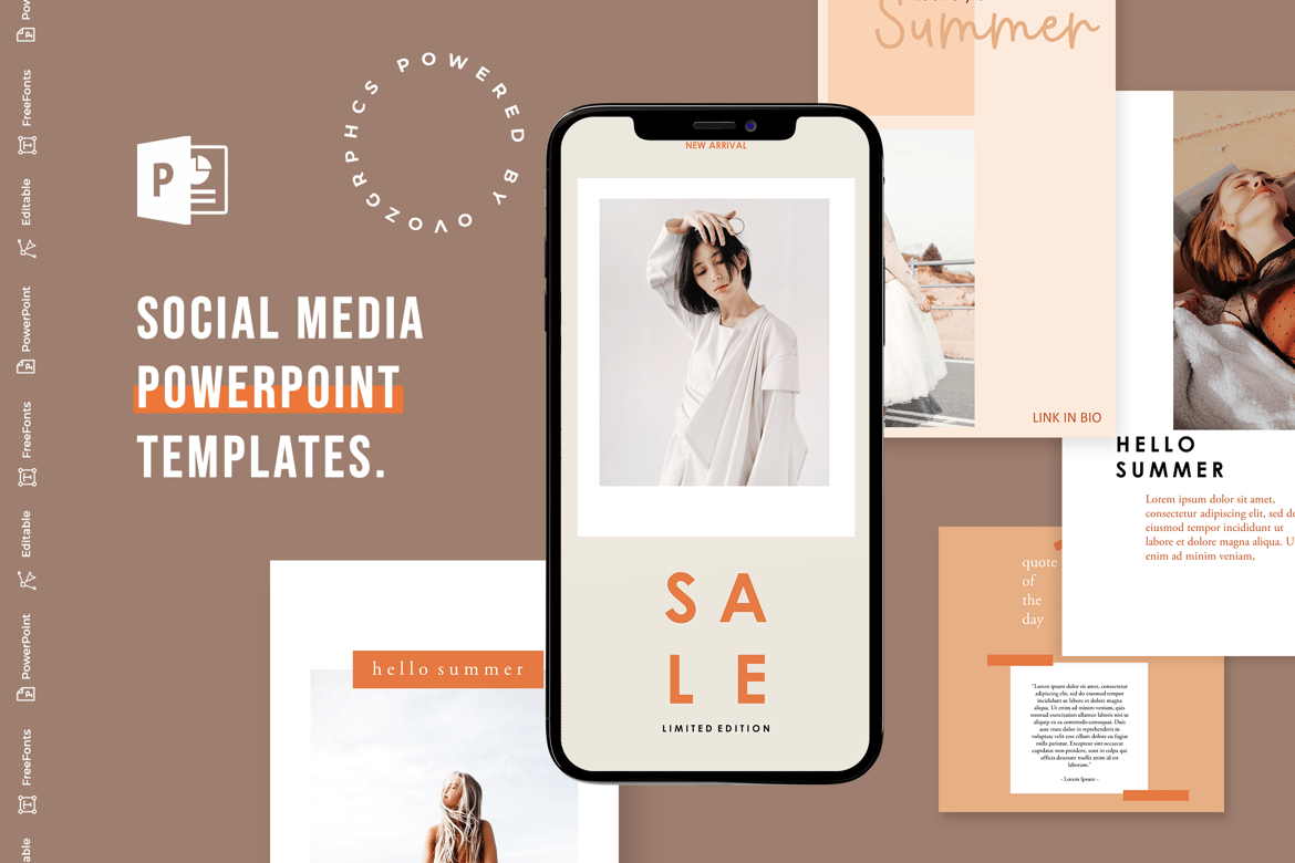 Template PowerPoint Media Sosial yang Menarik dan Kreatif