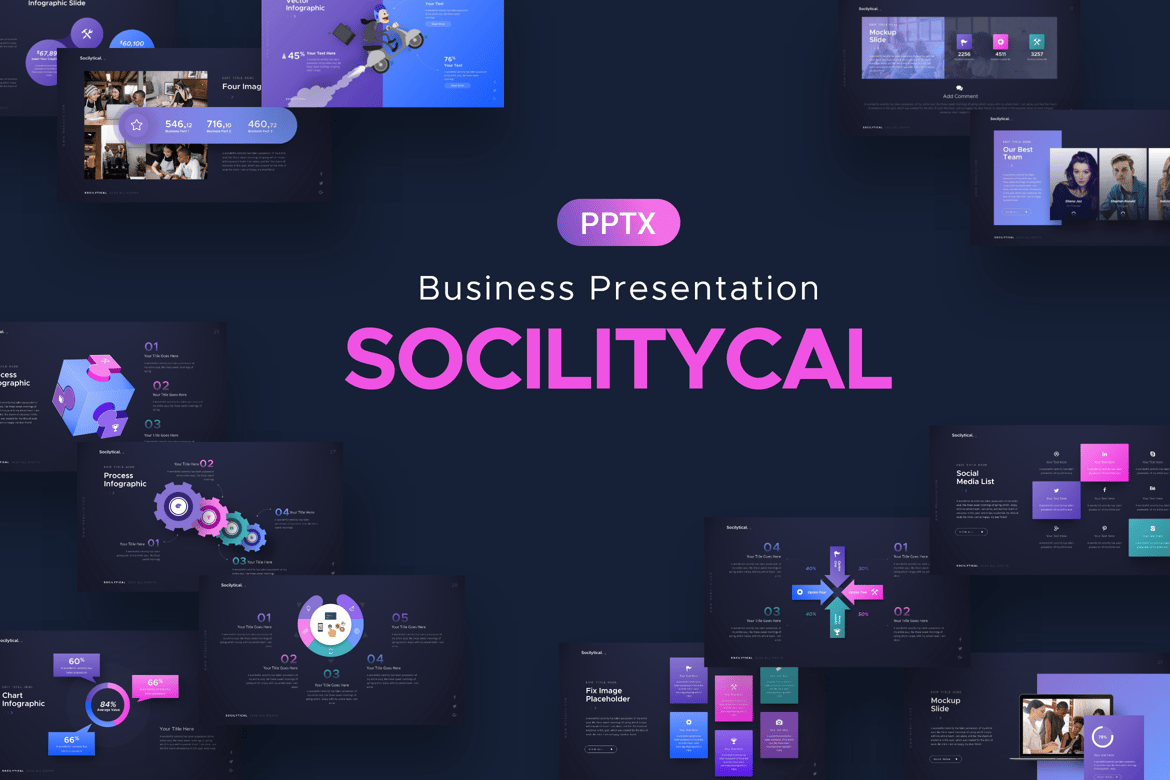 Template Presentasi PowerPoint Sociliytical yang Menarik dan Profesional