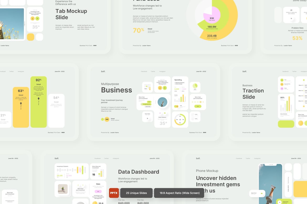 Soff - Template PowerPoint Presentasi Bisnis Serbaguna