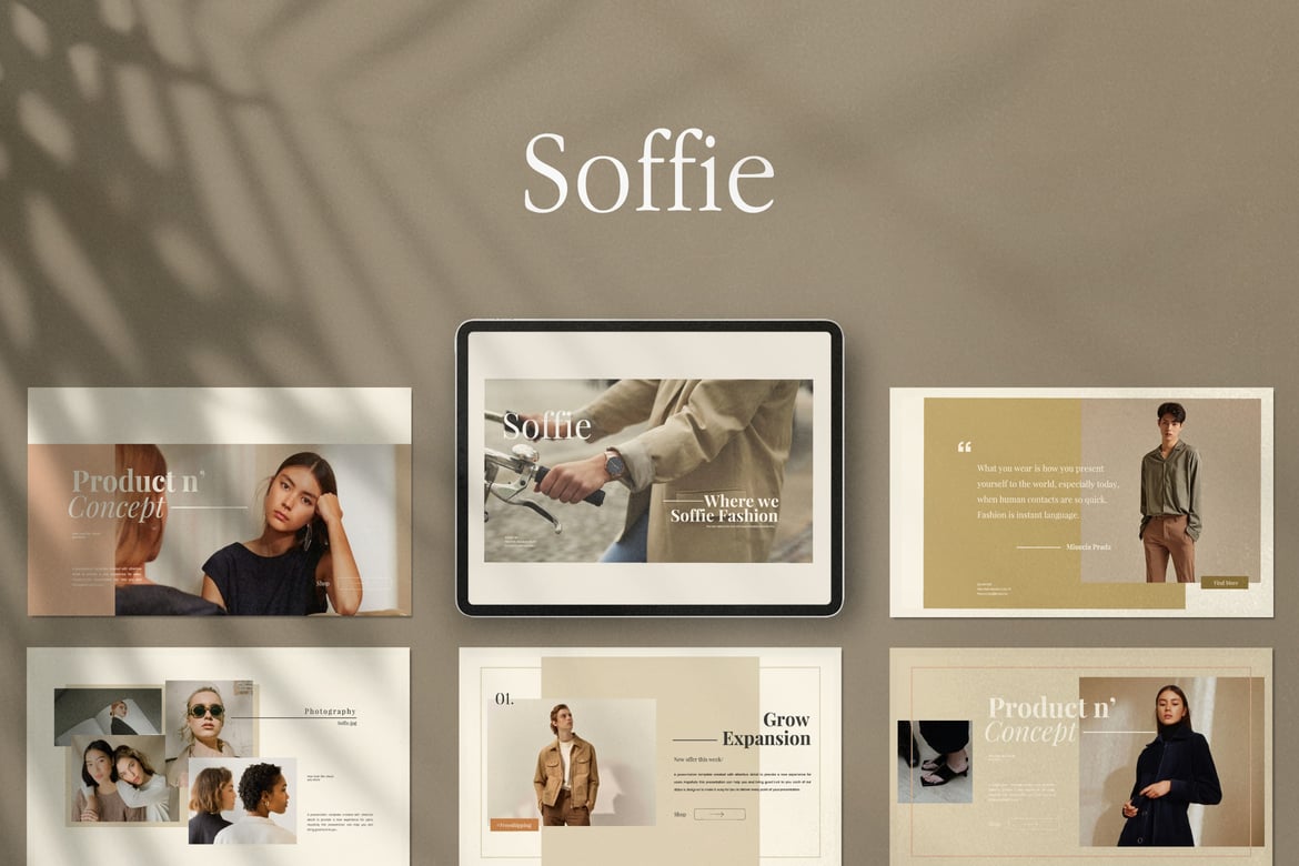Soffie - Template Powerpoint Kreatif untuk Presentasi Menarik