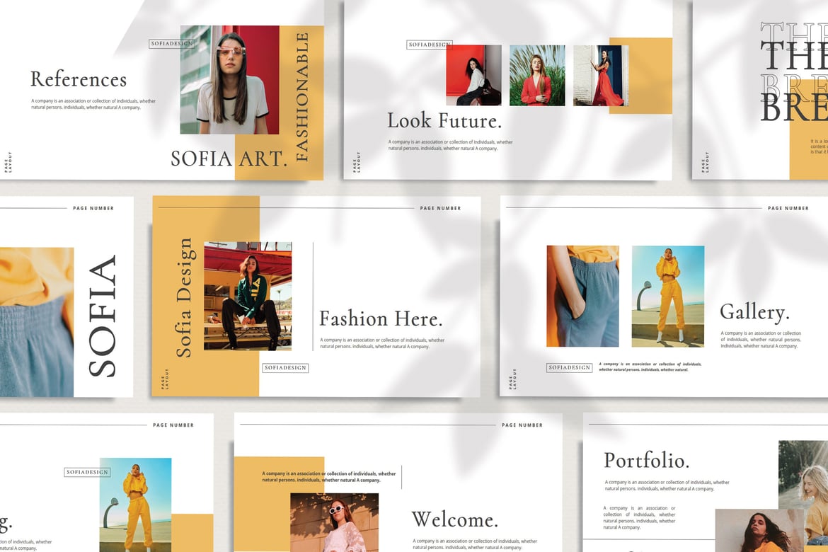 Template Powerpoint SOFIA - Kreatif dan Modern untuk Presentasi Anda