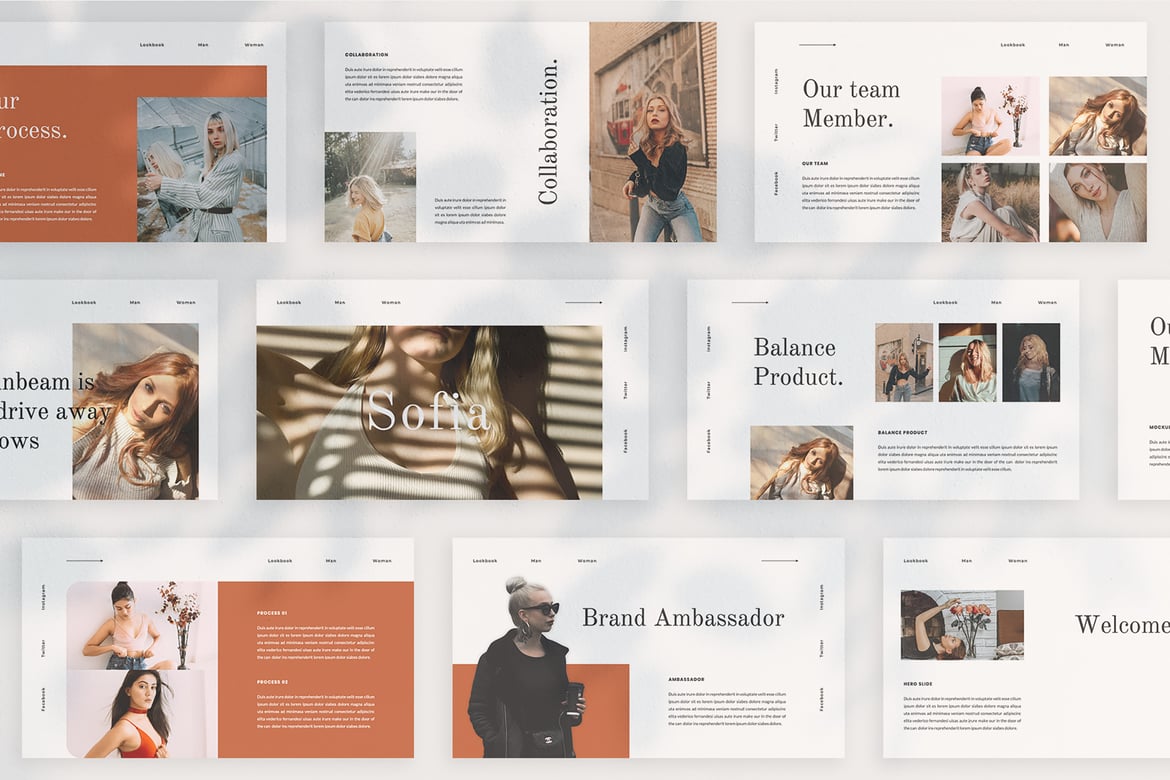 Sofia - Template PowerPoint Kreatif dan Menarik