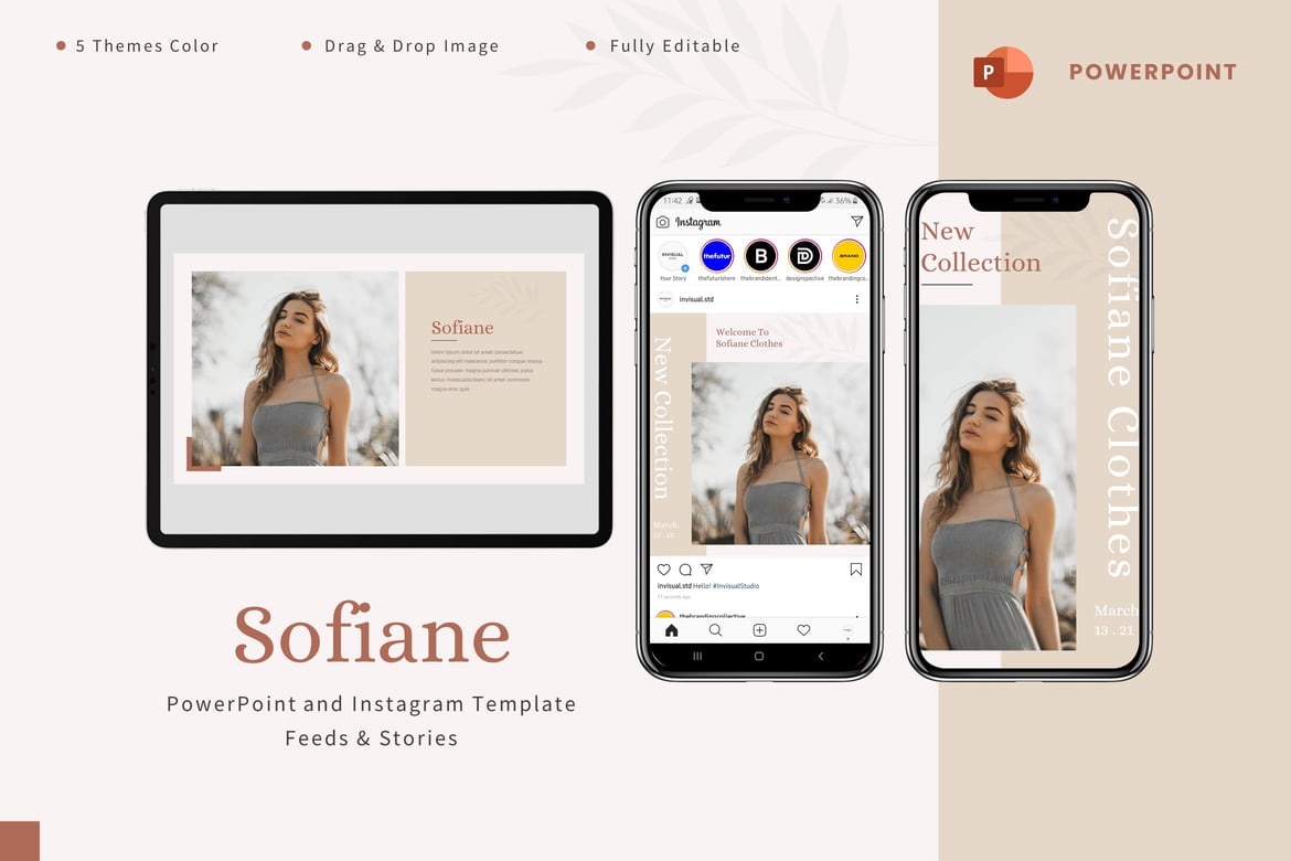 Template Powerpoint & Instagram Sofiane - Solusi Kreatif untuk Branding Anda