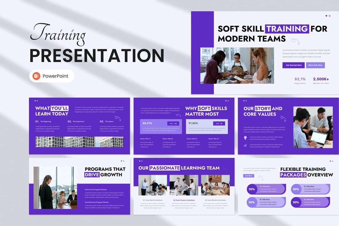 Template Presentasi Pelatihan Soft Skill yang Menarik