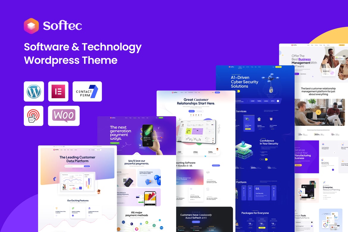 Softec - Tema WordPress untuk Software & Teknologi yang Modern