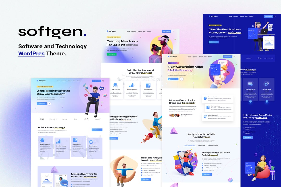 Softgen - Tema WordPress Teknologi dan Perangkat Lunak Terbaik