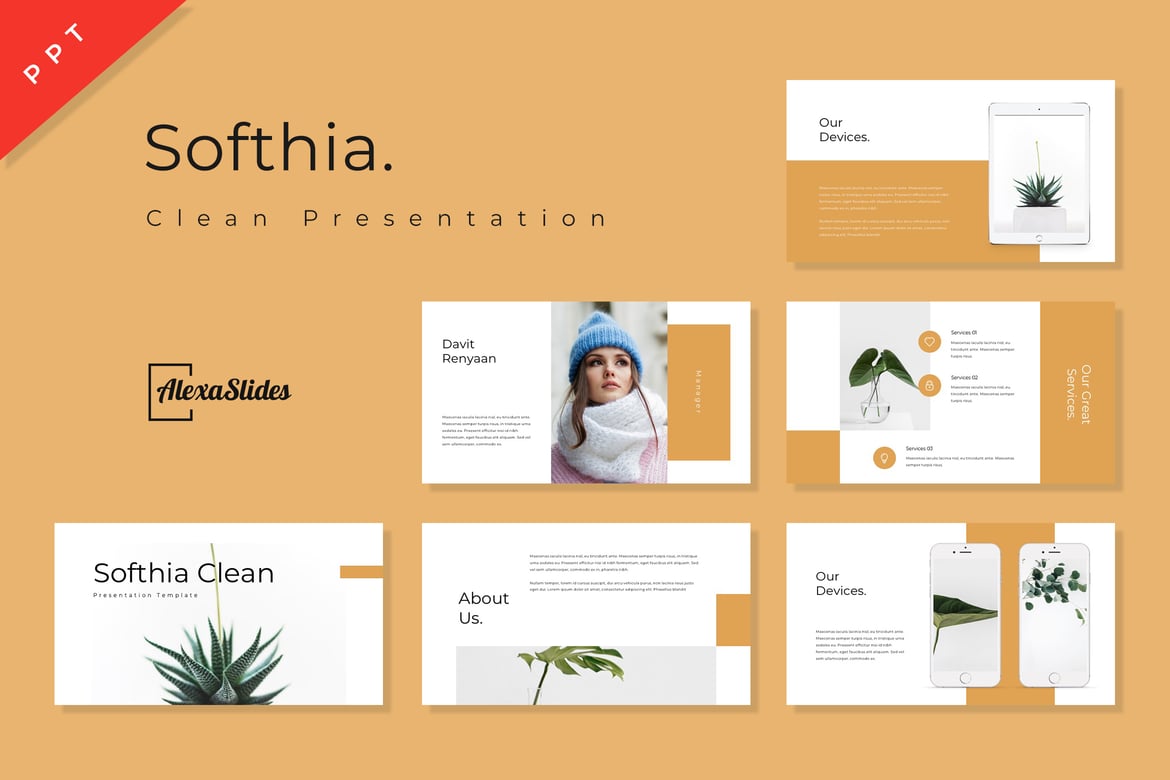 Softhia - Template Powerpoint Presentasi yang Menarik dan Kreatif