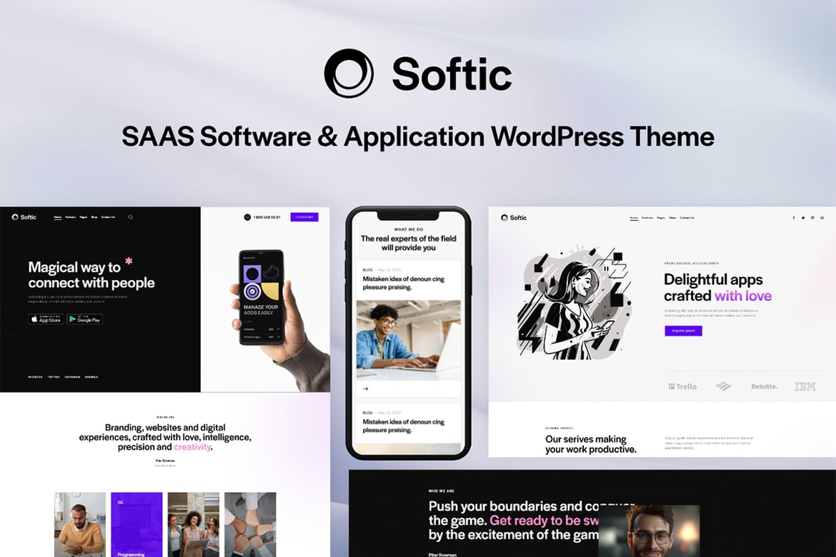 Softic: Tema WordPress Modern untuk Aplikasi Web dan Mobile Anda