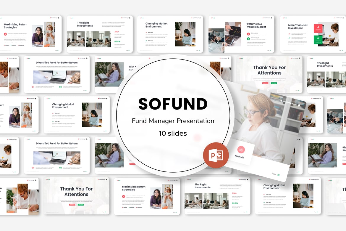 Sofund - Template PowerPoint Manajer Investasi yang Menarik
