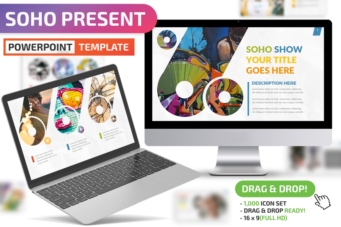 Template Presentasi PowerPoint Soho yang Menarik dan Profesional