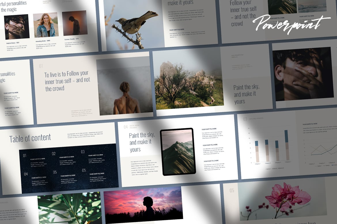 Sola - Template Powerpoint Portofolio dan Data yang Profesional