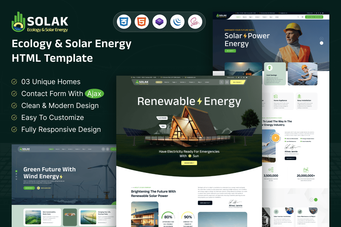 Template Website Solak - Solusi Energi Ramah Lingkungan dan Solar