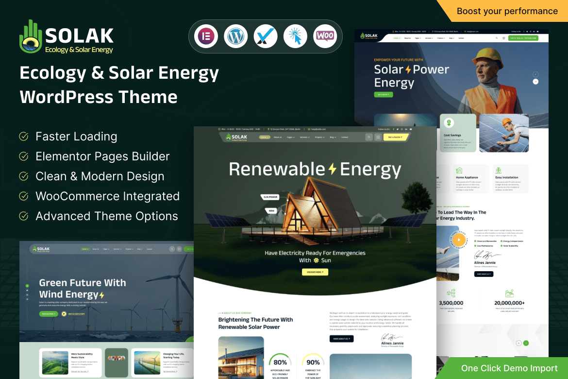 Solak - Tema WordPress Energi Terbarukan dan Ekologi yang Menawan
