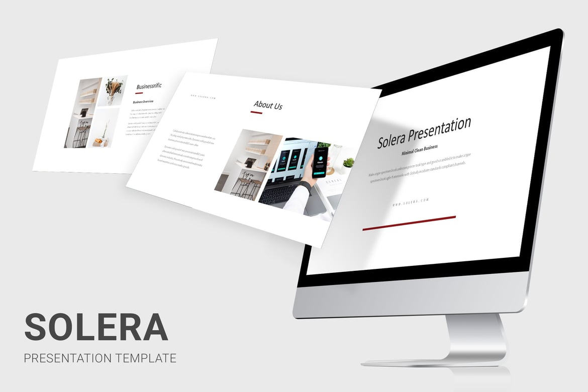 Solera - Template PowerPoint Bersih dan Minimalis