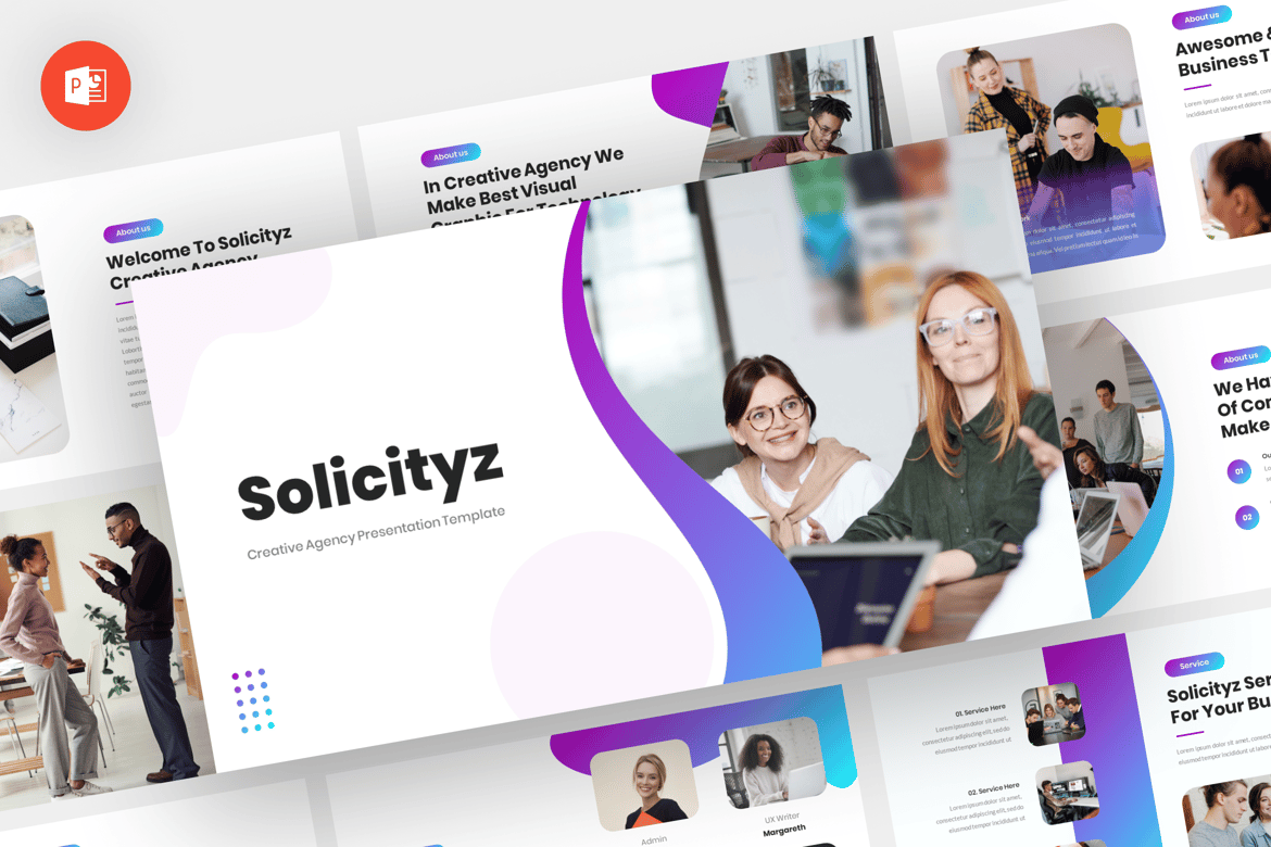 Solidityz - Template Powerpoint Kreatif yang Menarik